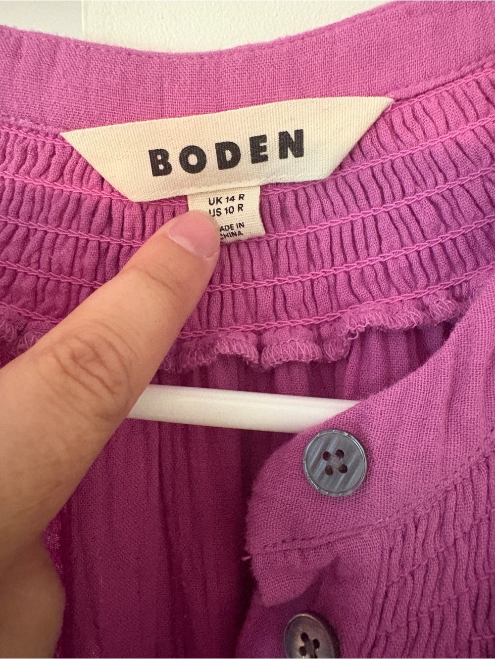 Boden Women’s Gauze Style Pink Maxi Dress US size 10 - Picture 6 of 6